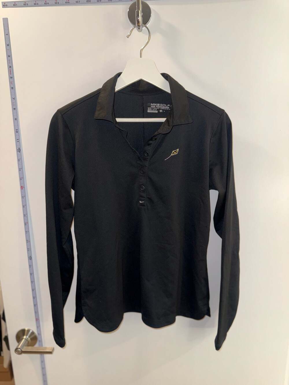 Nike Golf Women's Long Sleeve Dri-FIT Stretch Tech Polo Size M Black The Nationa